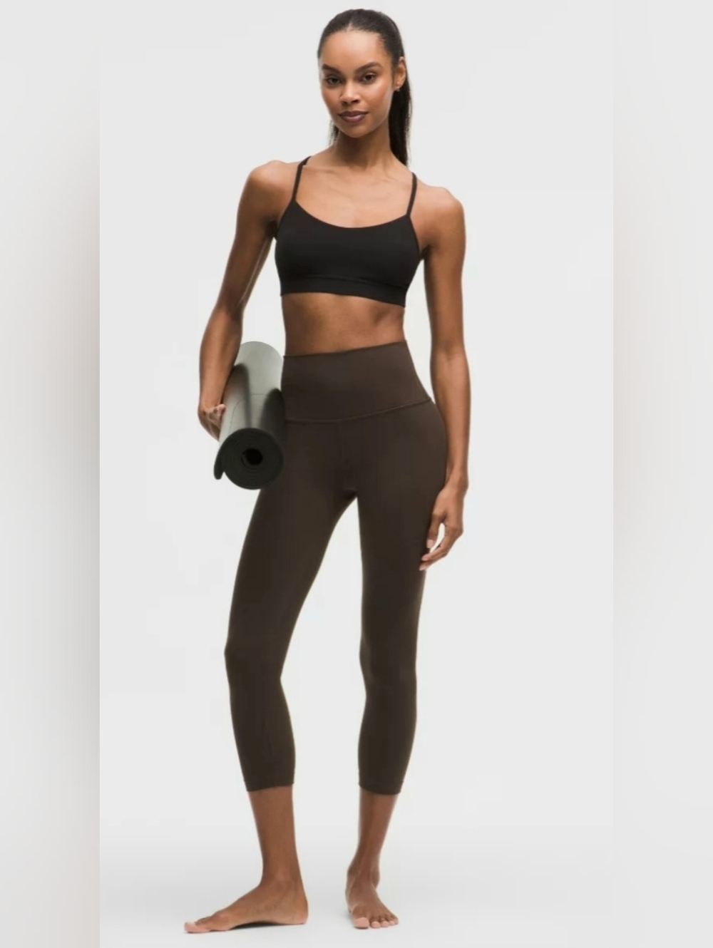 lululemon Align™ High-Rise Crop 23" Mossy Brown Walnut Yoga Workout Dance